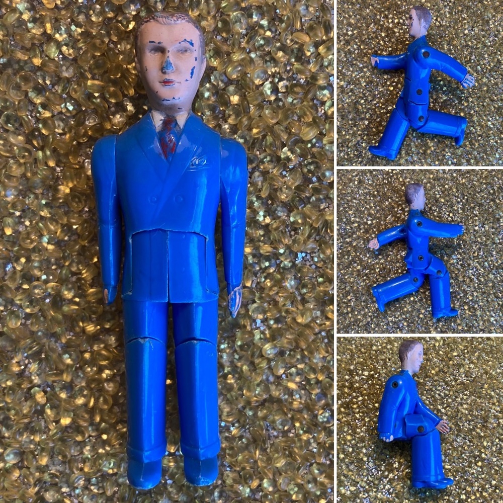 Vintage Renwal #44 Articulated Man Doll